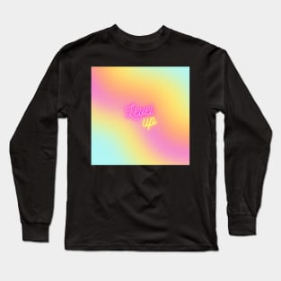 Pink Pastel Level up Long Sleeve T-Shirt